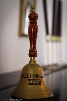 a close up of a bottle on a table at De Millenniumhoeve (Jean) in Riemst