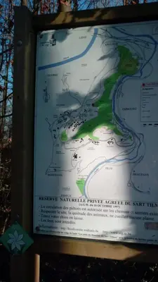 a sign for a park with a map at Just for sleep in Liège