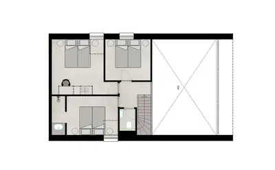 a floor plan of a house at Lodge met Jacuzzi - 4 personen - Woodz Lodges in Heusden - Zolder