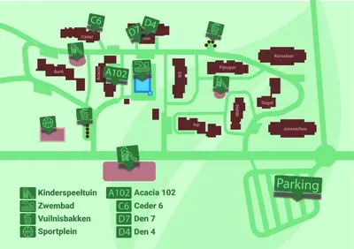 a map of the campus at Acacia 8 Hengelhoef in Houthalen-Helchteren