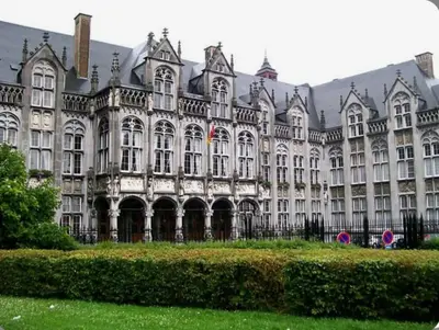 a large white building with a lot of windows at AppartCosy in Liège