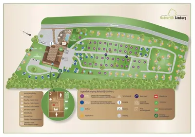 a conceptual site plan for a campus at Chalet - Camping Natuurlijk Limburg in Voeren