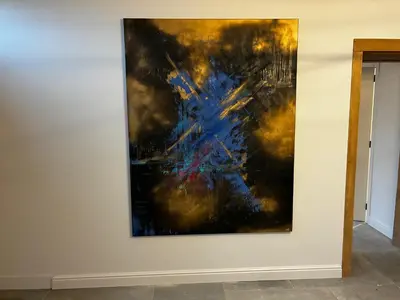 a painting hanging on a wall at Hidden Secret of Nature in Neeroeteren