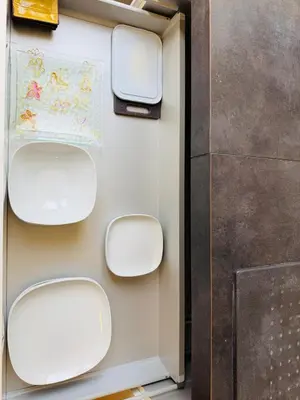a bathroom with two urinals on a wall at Appartement Premium à Liège in Liège