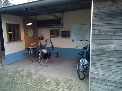 two bikes parked outside of a building at B&B Dream On Wheels in Lommel