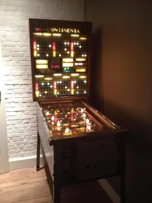 a game table with lights on top of it at Hasselt City Garden Duplex in Hasselt
