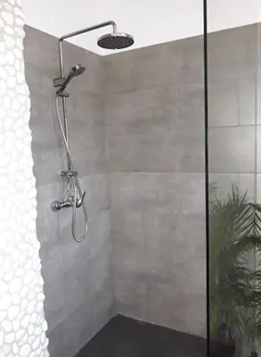 a shower with a shower head in a bathroom at Villa Marco 176 in Cerexhe-Heuseux
