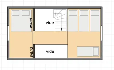 a floor plan of a office building with the words voice at Boerderaaj vakantiewoning in Bilzen