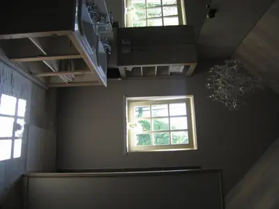 an overhead view of a room with a window at B&B Hoeve Ransberg in Ransberg