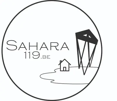 a logo for a house in a circle at Vakantiehuis Sahara119 in Lommel