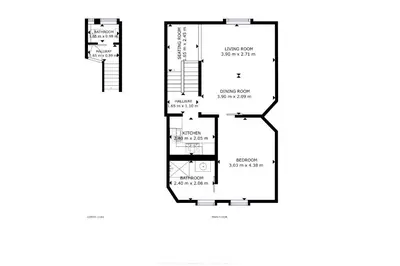 a plan of the first floor of a house at Marshmallow in Liège